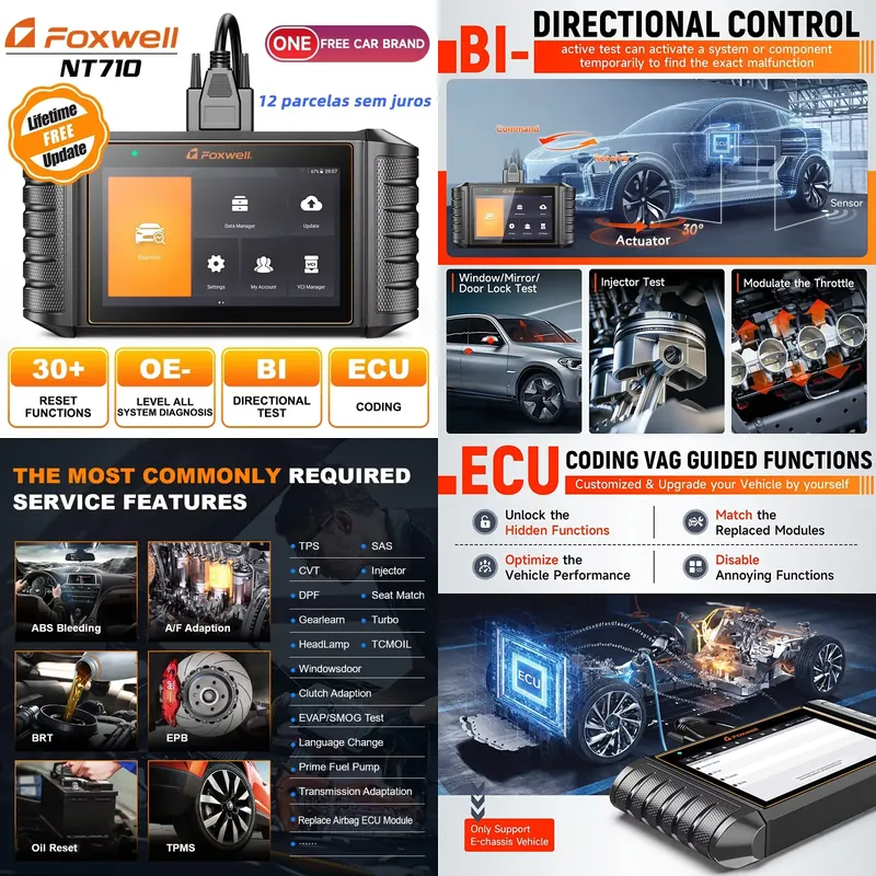 Car Diagnostic Tool - FOXWELL NT710 OBD2 Car Diagnostic Tools