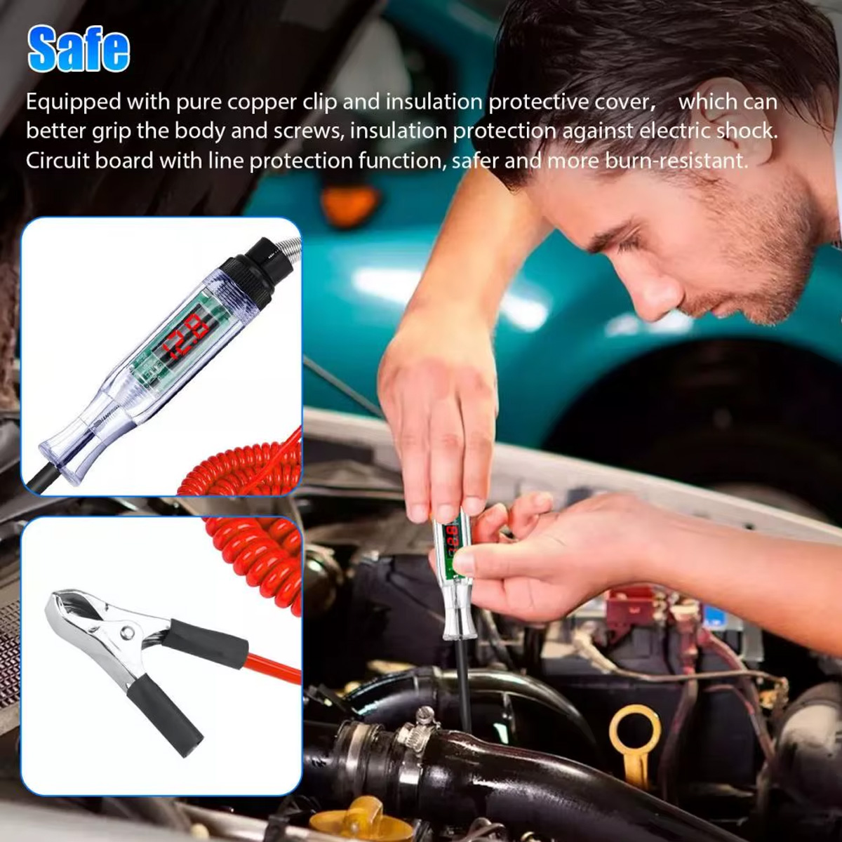 YONGRUN 1PC Automotive Voltage - Car Diagnostic Tool 评论和价格