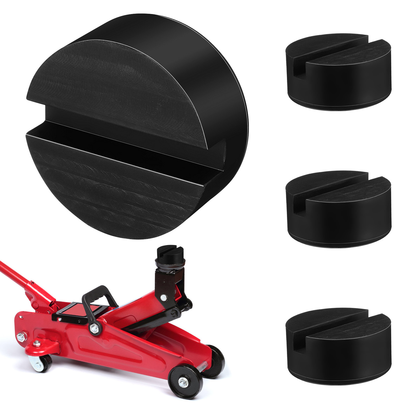 4 Pcs Rubber Blocks Jack Stand - Car Jack 评论和价格