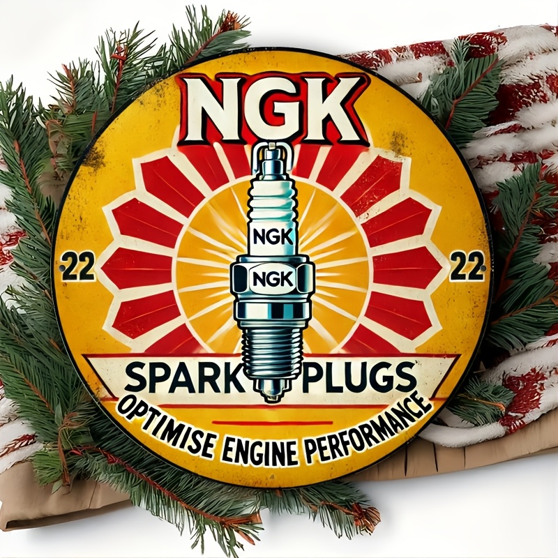 NGK Spark Plug Metal Tin Sign, - Spark Plug 评论和价格