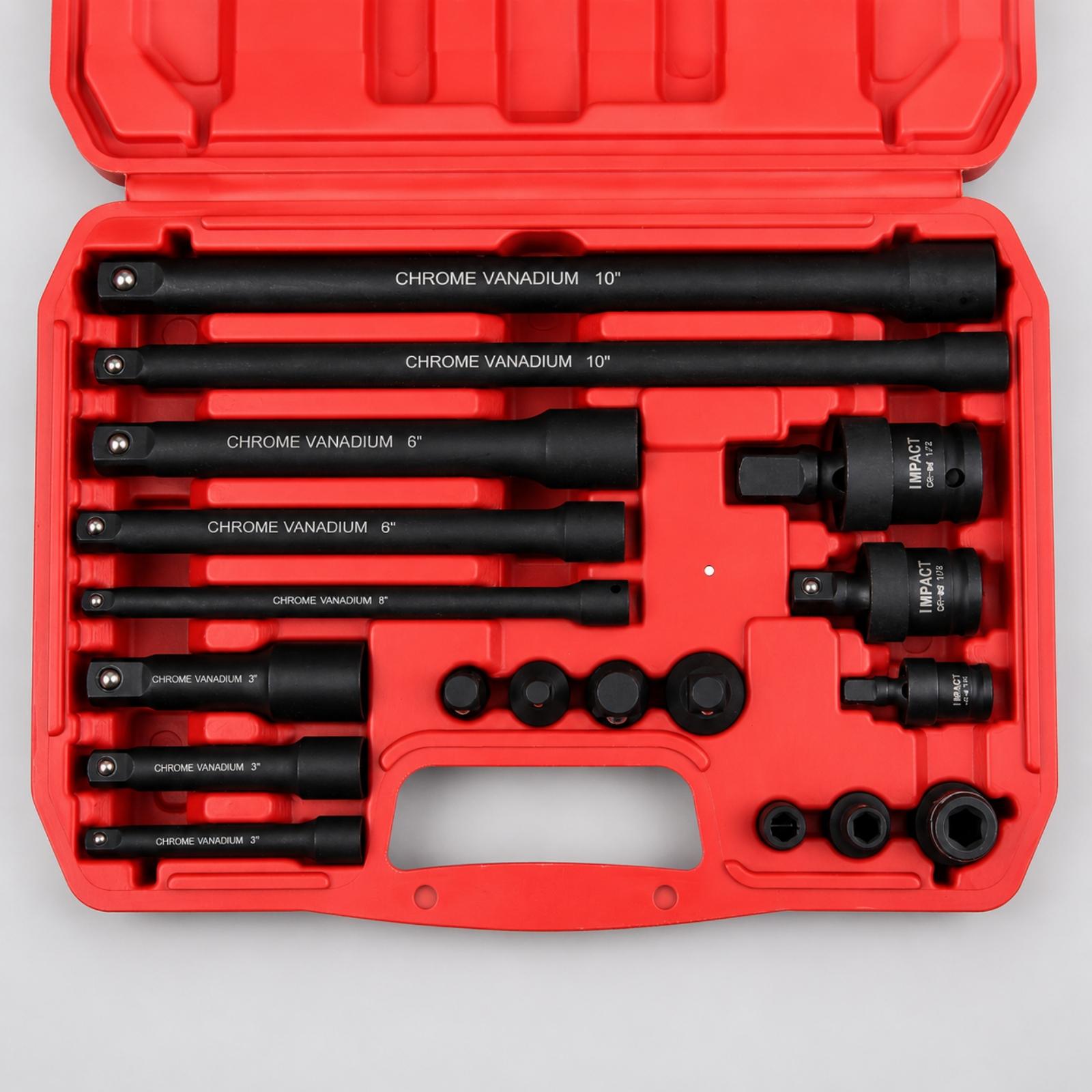 Impact Wrench Kit 18 Piece Ext - Automotive Tools 评论和价格