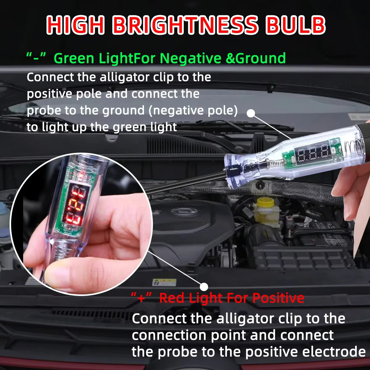 5V-120V Car Tester Pen Voltage - Car Diagnostic Tool 评论和价格
