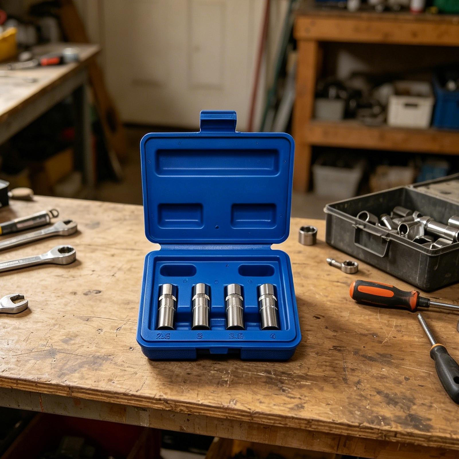 Bolt Extractor Kit 4 Pieces 1/ - Socket Set 评论和价格