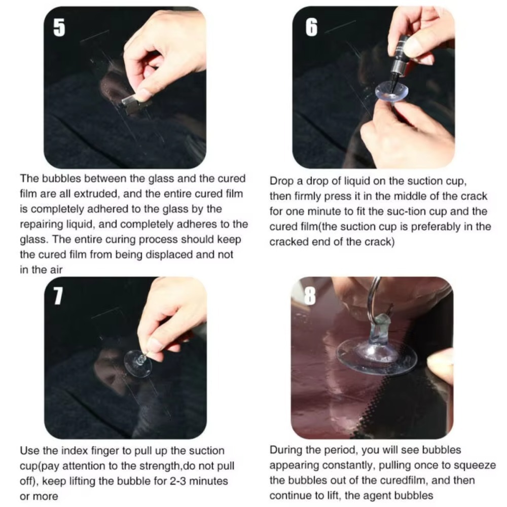 5PCS Automotive Glass Crack Re - Car Repair Tools 评论和价格